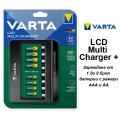 Varta LCD Смарт зарядно устройство зарежда от 1 брой батерия до